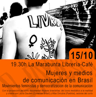 Madrid, 15/10: “Mujer y medios en Brasil. Movimientos feministas y democratización de la comunicación”